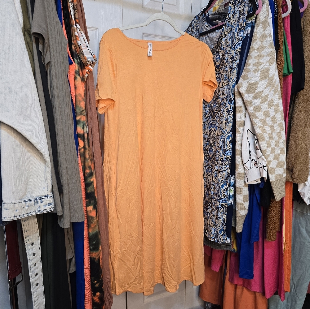 Orange Casual Women's Top